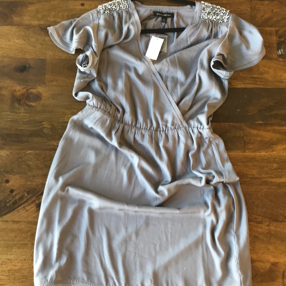 Gray banana republic dress